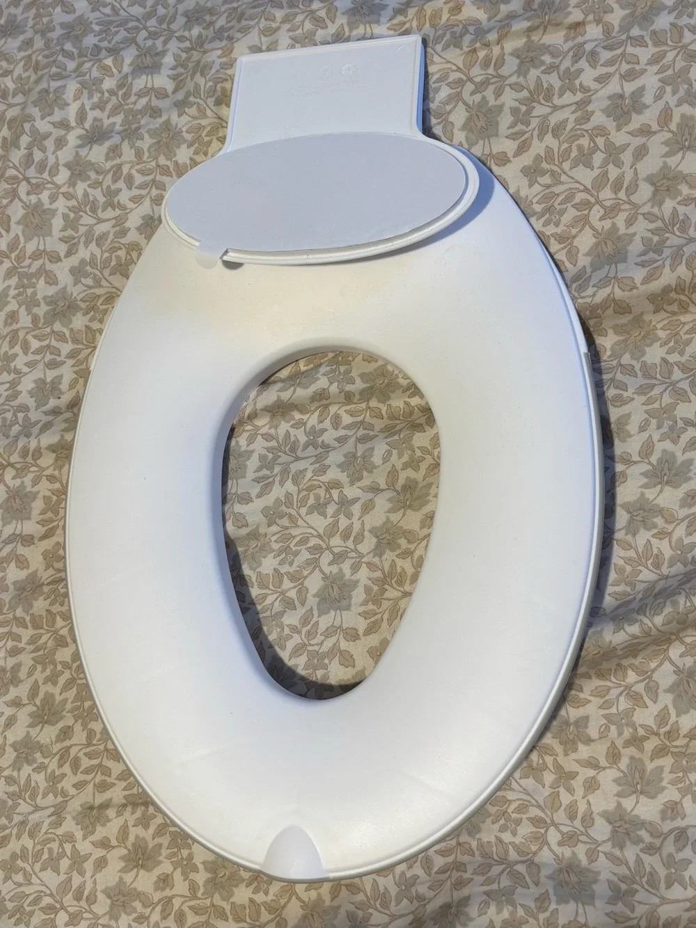 Ingenuity White Toddler Toilet Seat with Backrest